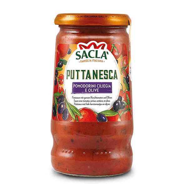 Puttanesca – cherrytomaten en zwarte olijven