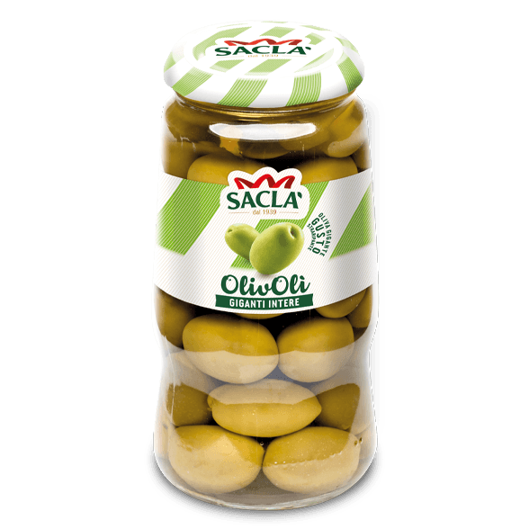 Olives vertes géantes entières en saumure (560g)